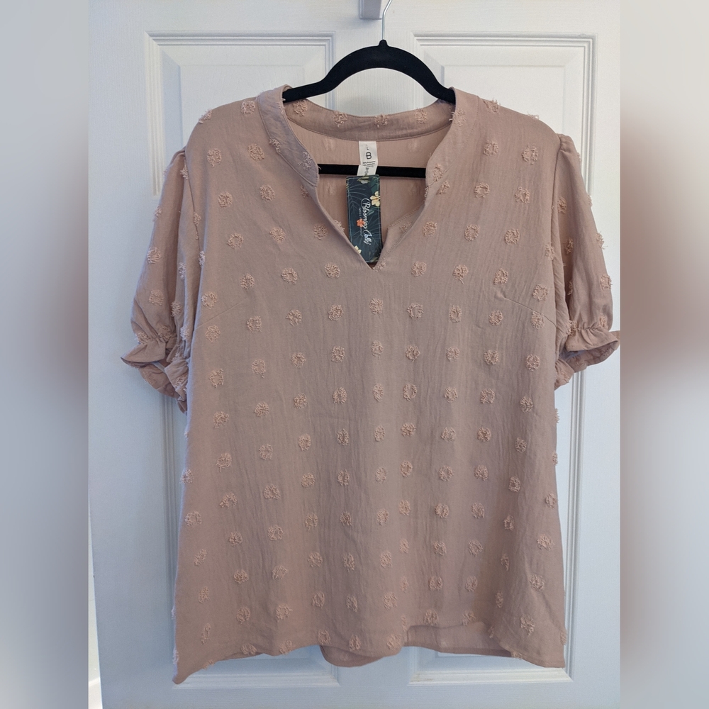 Blooming Jelly Ruffle Sleeve Top Size Large NWT